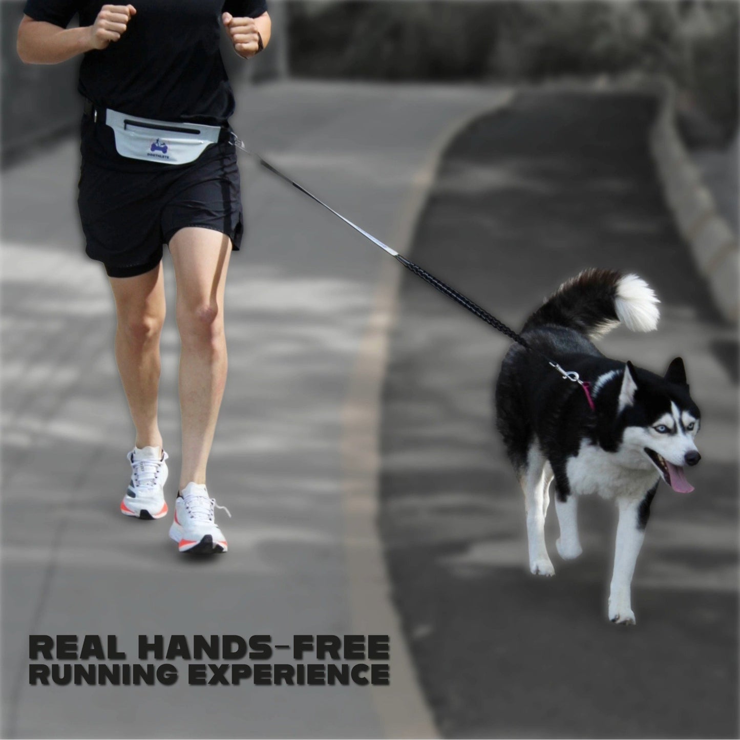 DOGTHLETE Waist Bag + Leash (Hands-Free Running Belt)