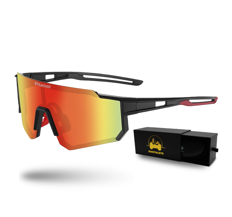 DOGTHLETE Polarized Sports glasses for Running & Cycling – UV & Wind Protection