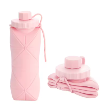 Collapsible leak-proof lid Water Bottle for Running & Training – Compact & Reusable