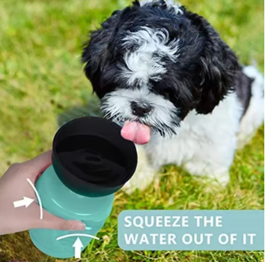 Foldable Dog Water Bottle – Portable & Leak-Proof Hydration