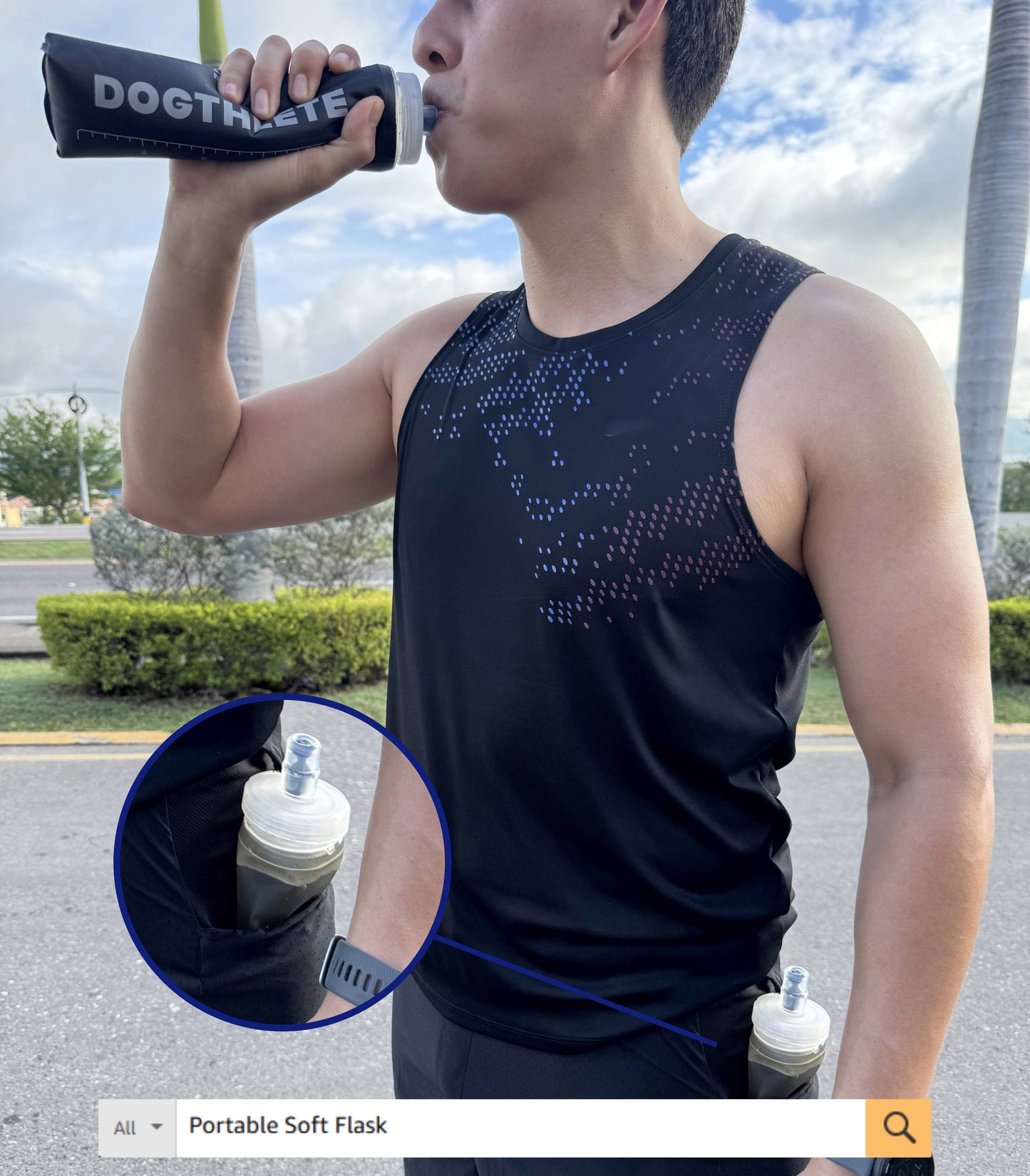 DOGTHLETE Soft Flask for Running & Training – Compact & Reusable